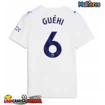 Camisa de Futebol Manchester City Marc Guehi #6 Equipamento Alternativo Mulheres 2026-27 Manga Curta
